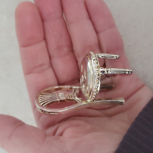 Vintage Godinger Silver Miniature Chair Decor Or Dollhouse - Picture 9 of 11